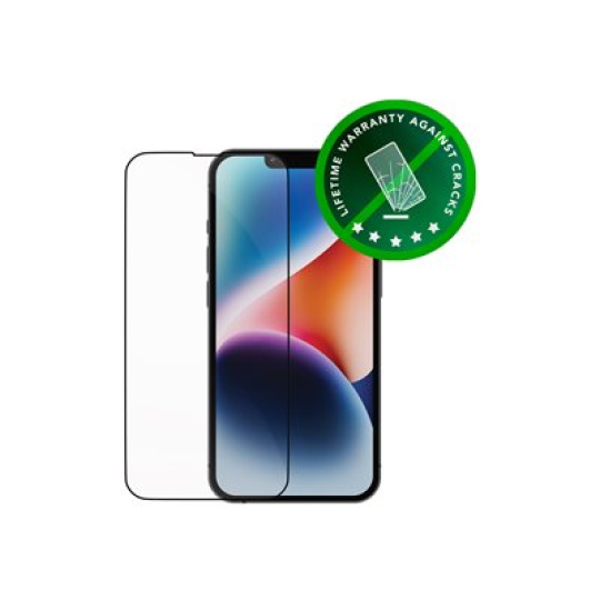 dbramante1928 Eco-shield - Ochrana obrazovky pro mobilní telefon - barva rámu cerná - pro Apple iPhone 13, 13 Pro, 14, 16e