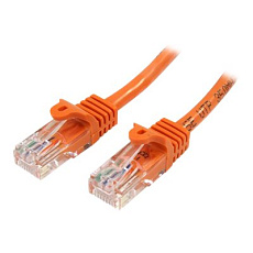 Startech 2m Orange Cat5e / Cat 5 Snagless Patch Cable - Patch kabel - RJ-45 (M) do RJ-45 (M) - 2 m - UTP - CAT 5e - lisovaný, provedení bez hrbolku - oranžová