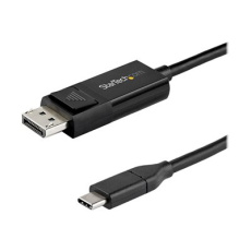 StarTech.com 3ft/1m USB C to DisplayPort 1.4 Cable 8K 60Hz/4K, Bidirectional DP to USB-C or USB-C to DP Reversible Video Adapter Cable, HBR3/HDR/DSC, USB Type C/Thunderbolt 3 Monitor Cable - 8K USB-C to DP Cable (CDP2DP141MBD) - Kabel DisplayPort - 24 pin USB-C (M) do DisplayPort (F) - USB 3.1 / Thunderbolt 3 / DisplayPort 1.4 - 1 m - aktivní, podpora 8K UHD (7680 x 4320) - černá