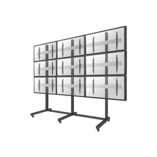 Neomounts by Newstar Pro NMPRO-M33 - Vozík - pro videostěna 3x3 - černá - velikost obrazovky: 42"-55"