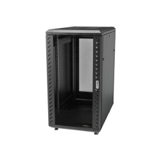 StarTech.com 32U 19" Server Rack Cabinet, Adjustable Depth 6-32 inch, Lockable 4-Post Network/Data/AV Equipment Rack Enclosure w/ Glass Door & Casters, Flat Pack, 1763lb/800kg Capacity - Free Standing Server Rack (RK3236BKF) - Rozvadec stojanový skrín - 4 pozice - podlahové provedení - cerná - 32U - 19" StarTech.com 32U 19" Server Rack Cabinet, Adjustable Depth 6-32 inch, Lockable 4-Post Network/Data/AV Equipment Rack Enclosure w/ Glass Door & Casters, Flat Pack, 1763lb/800kg Capacity - Free Standing Server Rack (RK3236BKF) - Rozvadec stojanový skrín - 4 pozice - podlahové provedení - cerná - 32U - 19"