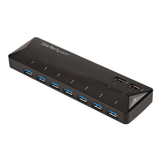 StarTech.com 9 Port USB 3.0 Hub - 7 x USB-A, 2 x USB-A Fast Charge Ports - Multi Port Powered USB Charging Station (ST93007U2C) - USB periferní sharing switch - 7 x SuperSpeed USB 3.0 - desktop - pro P/N: USB312SAT3CB, USB315CB2M, USBLT1MWS, USBLT2MBR, USBLT30CMW, USBLTM1MBK, USBLTM1MWH