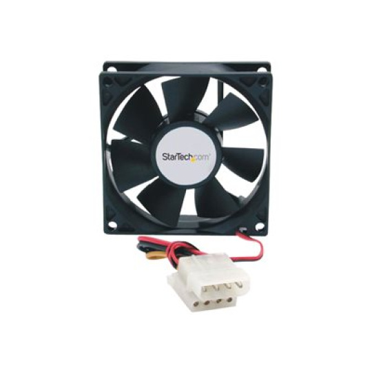 StarTech.com 80x25mm Dual Ball Bearing Computer Case Fan w/ LP4 Connector - computer case Fan - 80mm Fan - pc Fan (FANBOX) - Souprava vetráku systému - 80 mm