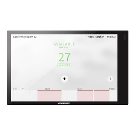 Crestron TSW-770-GV-B-S - Ovládací panel s dotykovou obrazovkou - 7", montáž na stěnu - kabelové - 10/100 Ethernet - hladká černá - vláda - kompatibilní s TAA