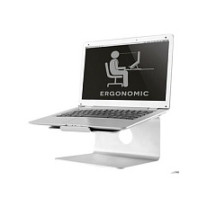 Neomounts NSLS050 - Stojan - pro notebook (počítač) - leštěný hliník - stříbrná - velikost obrazovky: 10"-17" - na stůl
