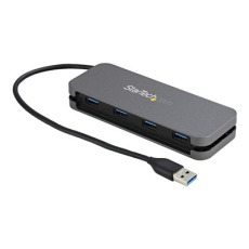 StarTech.com 4 Port USB 3.0 Hub, 4x USB-A, 5Gbps Laptop/Desktop USB Type-A Hub, USB Bus Powered, 11" Long Cable with Cable Management (HB30AM4AB) - Rozbočovač - 4 x USB 3.2 Gen 1 - desktop StarTech.com 4 Port USB 3.0 Hub, 4x USB-A, 5Gbps Laptop/Desktop USB Type-A Hub, USB Bus Powered, 11" Long Cable with Cable Management (HB30AM4AB) - Rozbočovač - 4 x USB 3.2 Gen 1 - desktop