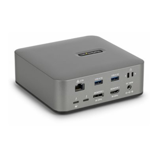 StarTech.com - Dokovací stanice - pro laptop, tablet - USB-C / USB4 / Thunderbolt 3 / Thunderbolt 4 / Thunderbolt 5 / USB-A - DP, HDMI - 1GbE - 180 Watt - kompatibilní s TAA