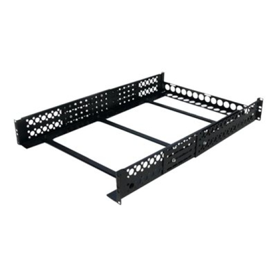 StarTech.com 2U Universal Rack Mount Rails - for 19in Server Rack Enclosure or Cabinet - Adjustable A/V Rack Rails (UNIRAILS2U) - Kovová stojanová lišta - cerná - 2U - 19" - pro P/N: RK2433BKM, RK2537BKM, RK3236BKF, RK4236BKB, RK4242BK24, RK4242BK30, RKQMCAB12V2