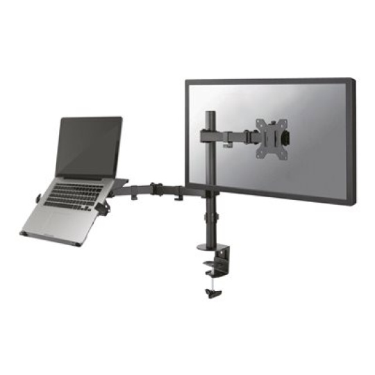 Neomounts by Newstar FPMA-D550NOTEBOOK - Montážní sada - full-motion - pro LCD displej / notebook - černá - velikost obrazovky: 10"-32" - upevnění svorkou, průchodka, upevnitelné na stůl