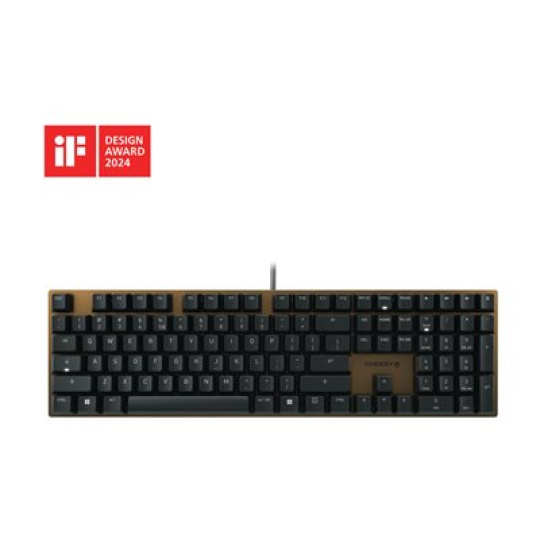 CHERRY KC 200 MX - Klávesnice - USB - QWERTY - USA se symbolem Euro - klávesový spínač: CHERRY MX2A Brown - černá - obal bez plastů