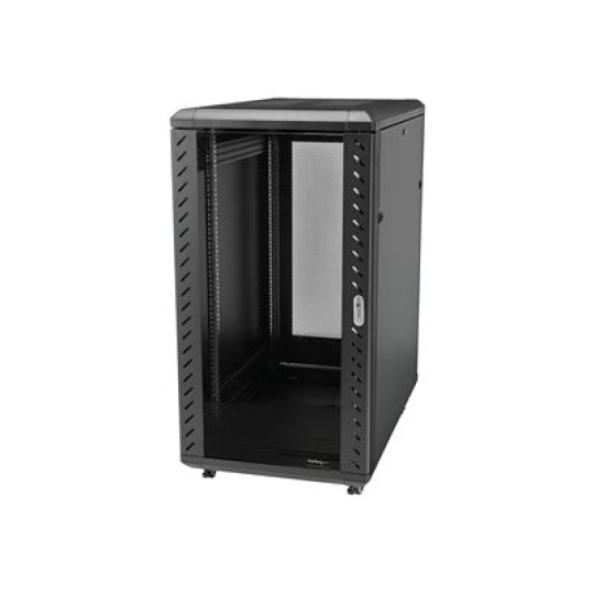 StarTech.com 25U Network Rack Cabinet on Wheels - 36in Deep - Portable 19in 4 Post Network Rack Enclosure for Data & IT Computer Equipment w/ Casters (RK2536BKF) - Rozvadec stojanový - 25U