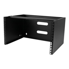 StarTech.com Wall Mount Patch Panel Bracket - 6U - 14in Deep (WALLMOUNT6) - Skříň - montáž na stěnu - černá - 6U - 19"