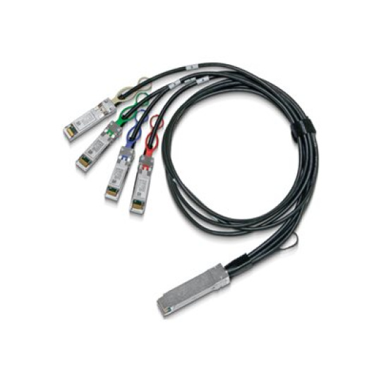 NVIDIA - Kabel pro přímé připojení 100GBase-CU - QSFP28 do SFP28 - 3.5 m - pasivní, hybridní