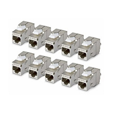 Cat6a Keystone Jack 10-Pack 180-Deg Cat6a Keystone Jack 10-Pack 180-Deg