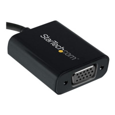 StarTech.com USB-C to VGA Adapter - Black - 1080p - Video Converter For Your MacBook Pro - USB C to VGA Display Dongle (CDP2VGA) - Adaptér USB/VGA - USB-C (M) do HD-15 (VGA) (F) - USB 3.1 Gen 1 / Thunderbolt 3 - 18 cm - USB napájení, podpora 1920 x 1200 (WUXGA) - černá - pro P/N: BNDTB10GI, BNDTB210GSFP, BNDTB410GSFP, BNDTB4M2E1, BNDTBUSB3142, TB4CDOCK