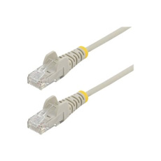 StarTech.com 1.5m Slim LSZH CAT6 Ethernet Cable, 10 Gigabit Snagless RJ45 100W PoE Patch Cord, CAT 6 10GbE UTP Network Cable w/Strain Relief, Grey, ETL, Low Smoke Zero Halogen - Category 6 - 28AWG (N6PAT150CMGRS) - Patch kabel - RJ-45 (M) do RJ-45 (M) - 1.5 m - CAT 6 - provedení bez hrbolku - šedá StarTech.com 1.5m Slim LSZH CAT6 Ethernet Cable, 10 Gigabit Snagless RJ45 100W PoE Patch Cord, CAT 6 10GbE UTP Network Cable w/Strain Relief, Grey, ETL, Low Smoke Zero Halogen - Category 6 - 28AWG (N6PAT150CMGRS) - Patch kabel - RJ-45 (M) do RJ-45 (M) - 1.5 m - CAT 6 - provedení bez hrbolku - šedá