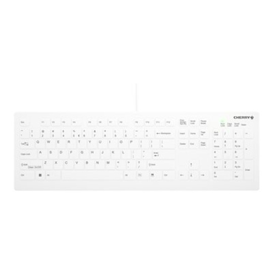 Active Key AK-C8112 - Klávesnice - medical - 100% - full size - pratelné - USB - QWERTY - evropská - klávesový spínač: CHERRY SX - bílá