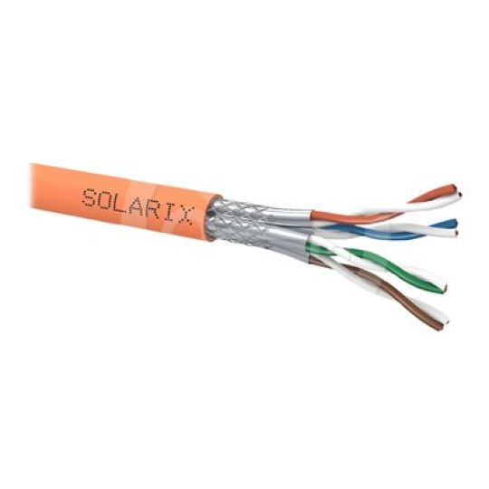 Solarix SXKD-7-SSTP-LSOHFR-B2ca - Kabel horizontální - 500 m - 7.8 mm - SSTP - CAT 7 - oranžová, RAL 2003