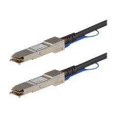 StarTech.com HPE JG326A Compatible 1m 40G QSFP+ to QSFP+ Direct Attach Cable Twinax, 40 GbE QSFP+ Copper DAC 40 Gbps Low Power Active Transceiver Module DAC, 40GE QSFP+ Cable, Firepower - Lifetime Warranty (JG326AST) - Kabel 40Gbase pro prímé pripojení - QSFP+ s jazýckem do QSFP+ s jazýckem - 1 m - diaxiální - SFF-8436 - pasivní - cerná - pro HPE Apollo 4200, 4200 Gen10; Edgeline e920; FlexFabric 12900E 36, 12XXX; ProLiant e910t 2U