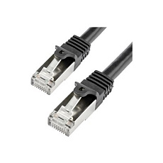 Startech 1m CAT6 Ethernet Cable, 10 Gigabit Shielded Snagless RJ45 100W PoE Patch Cord, CAT 6 10GbE SFTP Network Cable w/Strain Relief, Black, Wiring is UL Certified/TIA - Category 6 - 26AWG (N6SPAT1MBK) - Patch kabel - RJ-45 (M) do RJ-45 (M) - SFTP - CAT 6 - lisovaný, provedení bez hrbolku - cerná