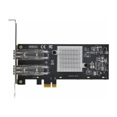 StarTech.com 2-Port GbE SFP Network Card, PCIe 2.0 x1, Intel I350-AM2 2x 1GbE Controller, 1000BASE Copper/Fiber Optic, Dual-Port Gigabit Ethernet NIC, Desktop/Server Backplanes - Windows and Linux Compatible (P021GI-NETWORK-CARD) - Sítový adaptér - PCIe 2.0 - Gigabit SFP x 2 - cerná
