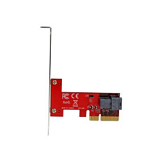 Startech 4-Lane PCI Express to SFF-8643 Adapter for PCIe NVMe U.2 SSD - U.2 2.5" NVMe SSD Adapter (PEX4SFF8643) - Adaptér rozhraní - 2.5" - Expansion Slot to U.2 - SAS 12Gb/s - PCIe x4 - cervená Startech 4-Lane PCI Express to SFF-8643 Adapter for PCIe NVMe U.2 SSD - U.2 2.5" NVMe SSD Adapter (PEX4SFF8643) - Adaptér rozhraní - 2.5" - Expansion Slot to U.2 - SAS 12Gb/s - PCIe x4 - cervená