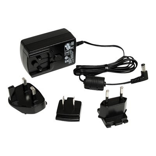 StarTech DC Adapter - 12V Adapter - 1.5A - Universal Power Adapter - AC Adapter - DC Power Supply - DC Power Cord - Replacement Adapter (IM12D1500P) - Sítový adaptér - AC 100-240 V - cerná - pro P/N: IES81GW, ST121HDBTL, ST121HDBTSC, SV231DPDDUA2, SV431DPDDUA2, SV431DPUA2, SVA12M5NA