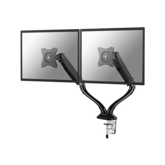 Neomounts by Newstar Select NM-D500D - Montážní sada - full-motion - pro 2 LCD displeje - černá - velikost obrazovky: 10"-27" - upevnění svorkou, průchodka, upevnitelné na stůl