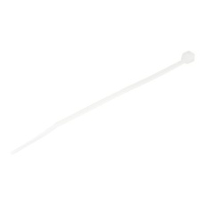 StarTech.com 10cm(4") Cable Ties, 2mm(1/16") wide, 22mm(7/8") Bundle Diameter, 8kg(18lb) Tensile Strength, Nylon Self Locking Zip Ties with Curved Tip, 94V-2/UL Listed, 100 Pack, White - Nylon 66 Plastic - TAA (CBMZT4N) - Kabelová stahovací páska - 10.16 cm - bílá - kompatibilní s TAA (balení 100) - pro StarTech.com 1U