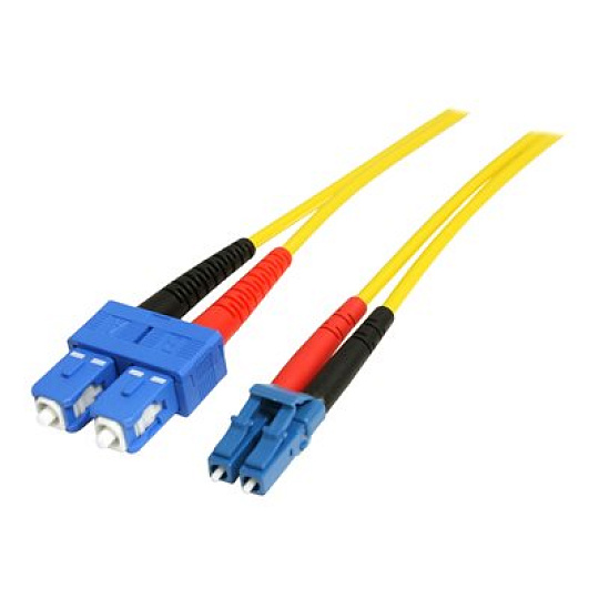 Startech 7m Fiber Optic Cable - Single-Mode Duplex 9/125 - LSZH - LC/SC - OS1 - LC to SC Fiber Patch Cable (SMFIBLCSC7) - Patch kabel - jednoduchý režim SC (M) do jednoduchý režim LC (M) - 7 m - 7 m - optické vlákno - duplex - 9 / 125 mikron - OS1 - lisovaný - žlutá