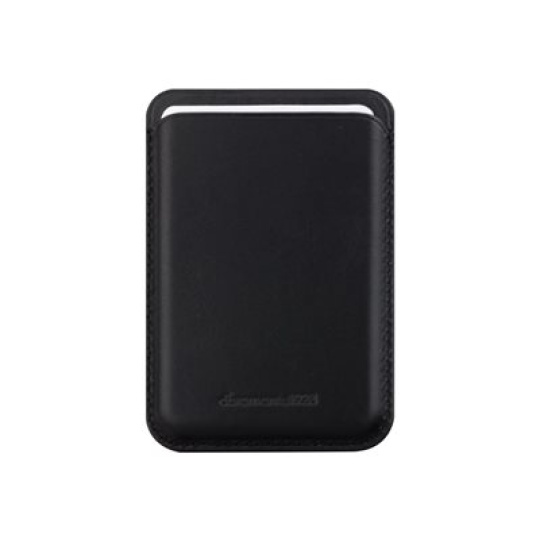 dbramante1928 Roskilde CC - Brašna pro mobilní telefon / kreditní kartu - kompatibilita s MagSafe - kuže full-grain - cerná - pro Apple iPhone 12, 13, 14, 15