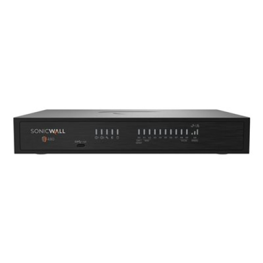 SonicWall TZ Series TZ480 - Gen 8 - bezpecnostní zarízení - 1GbE, 2.5GbE, 5GbE - desktop