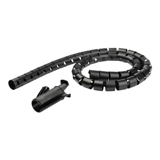 StarTech.com 2.5m (8.2ft) Cable Management Sleeve - 1.8" Diameter - Expandable Coiled Cord Organizer w/ Cable Loading Tool (CMSCOILED4) - Sada pro spojkování kabelu - cerná - 2.5 m