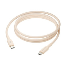 dbramante1928 re-charge - USB kabel - 24 pin USB-C (M) do 24 pin USB-C (M) - 1.5 m - pletený kabel, Podpora USB-C Power Delivery (60 W) - béžová