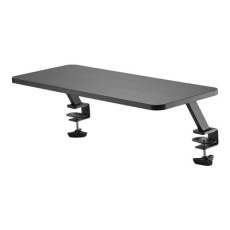 StarTech.com Monitor Riser Stand - Clamp-on Monitor Shelf for Desk - Extra Wide 25.6" (65 cm) For up to 34" Monitors - Black (MNRISERCLMP) - Montážní sada - pro obrazovka - cerná - velikost obrazovky: až do 32" - upevnitelné na stul