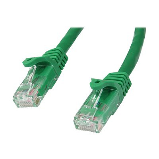 Startech 3m CAT6 Ethernet Cable, 10 Gigabit Snagless RJ45 650MHz 100W PoE Patch Cord, CAT 6 10GbE UTP Network Cable w/Strain Relief, Green, Wiring is UL Certified/TIA - Category 6 - 24AWG (N6PATC3MGN) - Patch kabel - RJ-45 (M) do RJ-45 (M) - 3 m - UTP - CAT 6 - provedení bez hrbolku - zelená