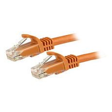 Startech 3m CAT6 Ethernet Cable, 10 Gigabit Snagless RJ45 650MHz 100W PoE Patch Cord, CAT 6 10GbE UTP Network Cable w/Strain Relief, Orange, Wiring is UL Certified/TIA - Category 6 - 24AWG (N6PATC3MOR) - Patch kabel - RJ-45 (M) do RJ-45 (M) - 3 m - UTP - CAT 6 - lisovaný, provedení bez hrbolku - oranžová