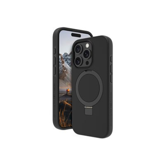 dbramante1928 Iceland Ultra - Zadní kryt pro mobilní telefon - stojan - kompatibilita s MagSafe - D3O, plast - cerná - pro Apple iPhone 16 Pro