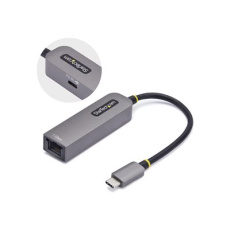 StarTech.com USB-C to Ethernet Adapter, NIC, 1Gbps - Síťový adaptér - USB-C 3.2 Gen 1 - Gigabit Ethernet + USB-C 3.2 Gen 1 - šedá space gray