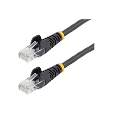 Startech 7m Black Cat5e / Cat 5 Snagless Ethernet Patch Cable 7 m - Patch kabel - RJ-45 (M) do RJ-45 (M) - 7 m - UTP - CAT 5e - provedení bez hrbolku - cerná