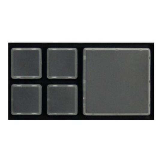 Active Key Replaceable key with keycap, Size 2x2 - Náhradní klávesy pro klávesnici - průhledná - pro P/N: AK-S100D-UW-B/112