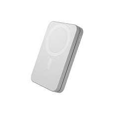 dbramante1928 re-charge - Bezdrátová power banka - 3-in-1, Qi3 - 8000 mAh - 20 watt (USB-C) - na kabelu: USB-C - bílá