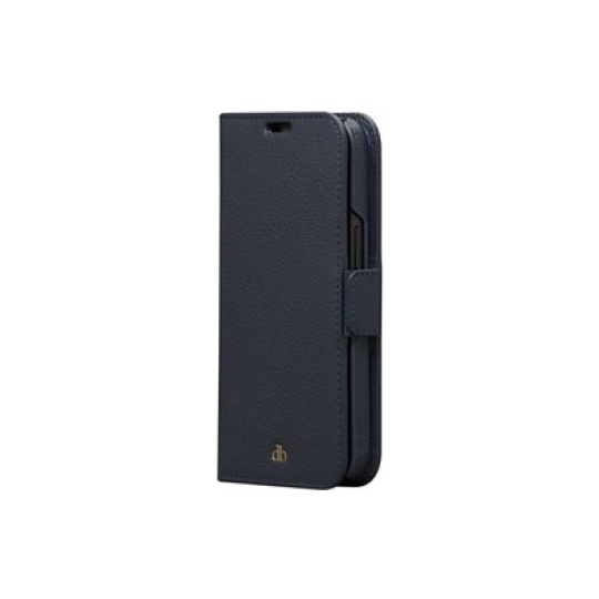 dbramante1928 New York - Pouzdro s klopou pro mobilní telefon - kůže s jemnou strukturou z plného zrna - modrá pacifik - pro Apple iPhone 13