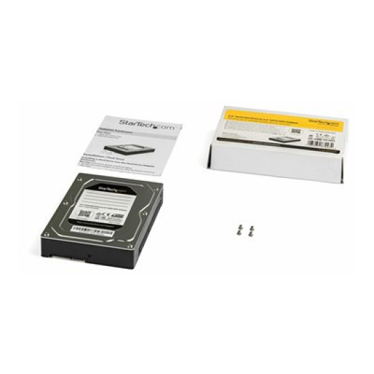 StarTech.com 2.5 to 3.5 Hard Drive Adapter - For SATA and SAS SSDs/HDDs - SSD Enclosure - HDD Enclosure - Internal Hard Drive Enclosure (25SATSAS35HD) - Kryt úložiště - 2.5" - SATA 6Gb/s / SAS 6Gb/s - SAS 6Gb/s, SATA 6Gb/s - černá, stříbrná