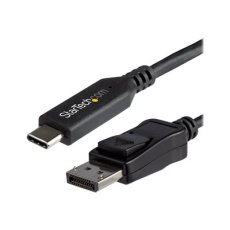 StarTech.com 6ft/1.8m USB C to DisplayPort 1.4 Cable, 4K/5K/8K USB Type-C to DP 1.4 Alt Mode Video Adapter Converter, HBR3/HDR/DSC, 8K 60Hz DP 1.4 Monitor Cable for USB-C and Thunderbolt 3 - 8K USB-C to DP Cable - Externí video adaptér - USB-C - DisplayPort - černá - pro P/N: TB4CDOCK StarTech.com 6ft/1.8m USB C to DisplayPort 1.4 Cable, 4K/5K/8K USB Type-C to DP 1.4 Alt Mode Video Adapter Converter, HBR3/HDR/DSC, 8K 60Hz DP 1.4 Monitor Cable for USB-C and Thunderbolt 3 - 8K USB-C to DP Cable - Externí video adaptér - USB-C - DisplayPort - černá - pro P/N: TB4CDOCK