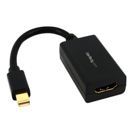 StarTech.com Mini DisplayPort to HDMI Adapter - 1080p - Thunderbolt Compatible - Mini DP Converter for HDMI Display or Monitor (MDP2HDMI) - Video adaptér - Mini DisplayPort s piny (male) do HDMI se zdírkami (female) - 76.2 mm - cerná - pro P/N: DP2MDPMF3, DP2MDPMF6IN