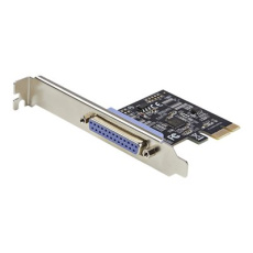 StarTech.com 1-Port Parallel PCIe Card, PCI Express to Parallel DB25 LPT Adapter Card, Desktop Expansion Controller for Printer, SPP/ECP - Paralelní adaptér - PCIe - IEEE 1284 - černá