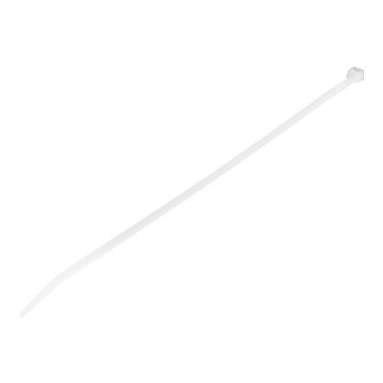 Startech 10"(25cm) Cable Ties, 1/8"(4mm) wide, 2-5/8"(68mm) Bundle Diameter, 50lb(22kg) Tensile Strength, Nylon Self Locking Zip Ties w/Curved Tip, 94V-2/UL Listed, 1000 Pack, White - Nylon 66 Plastic - TAA (CBMZT10NK) - Kabelová stahovací páska - 25.4 cm - bílá - kompatibilní s TAA (balení 1000)