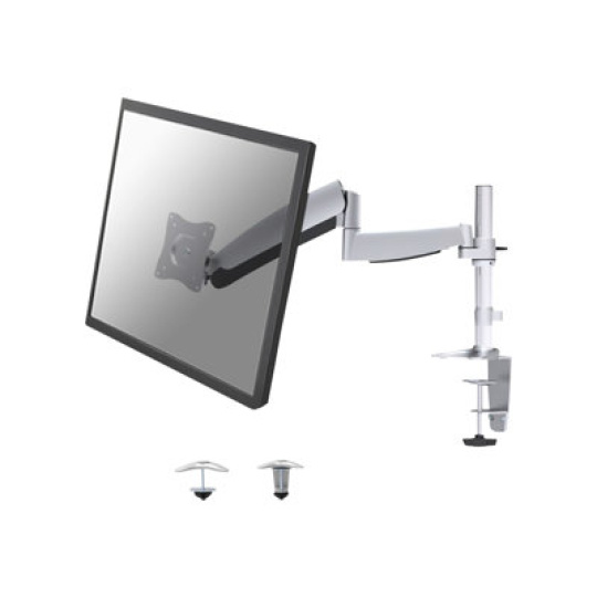 Neomounts by Newstar FPMA-D950 - Montážní sada - full-motion - pro Displej LCD - stříbrná - velikost obrazovky: 10"-30" - upevnění svorkou, průchodka, upevnitelné na stůl