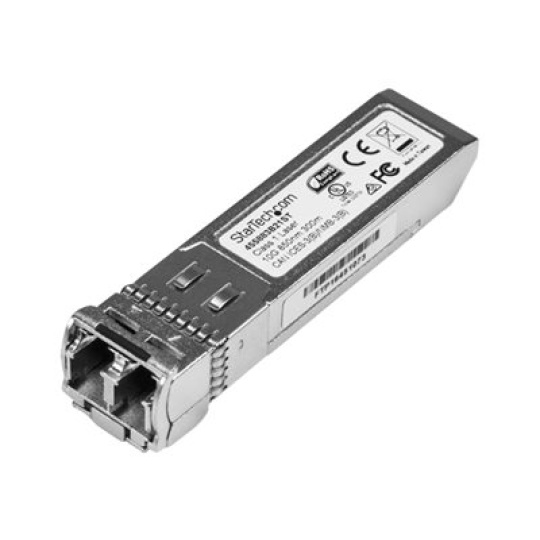 StarTech.com HPE 455883-B21 Compatible SFP+ Module, 10GBASE-SR, 10GbE Multi Mode (MMF) Fiber Optic Transceiver, LC 300m, 850nm, DDM, HPE 6120XG, 6120G, Flex Fabric, Mini GBIC Transceiver - Lifetime Warranty (455883B21ST) - Modul SFP+ vysílace (odpovídá: HP 455883-B21) - 10GbE - 10GBase-SR - multirežim LC - až 300 m